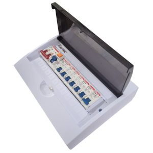 Raytric 12-Way DIN Populated Surface PVC Distribution Board Box - Image 4