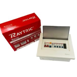 Raytric 8Way Din Populated Flush Db Box Metal Base MP06A7-9GP - Image 4