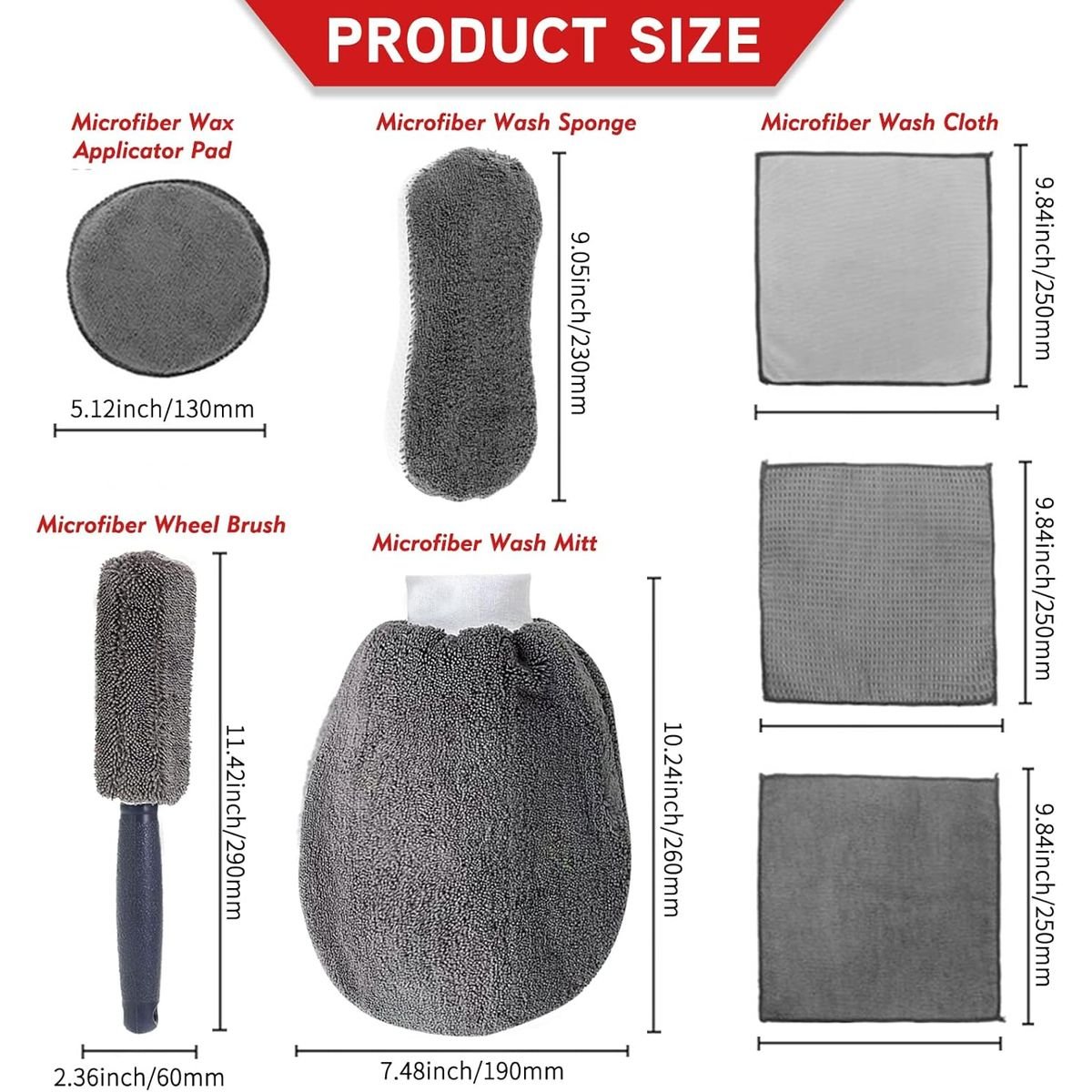 Premium 10-Piece Car Wash Kit with Grit Guard & Storage Bag - Image 4