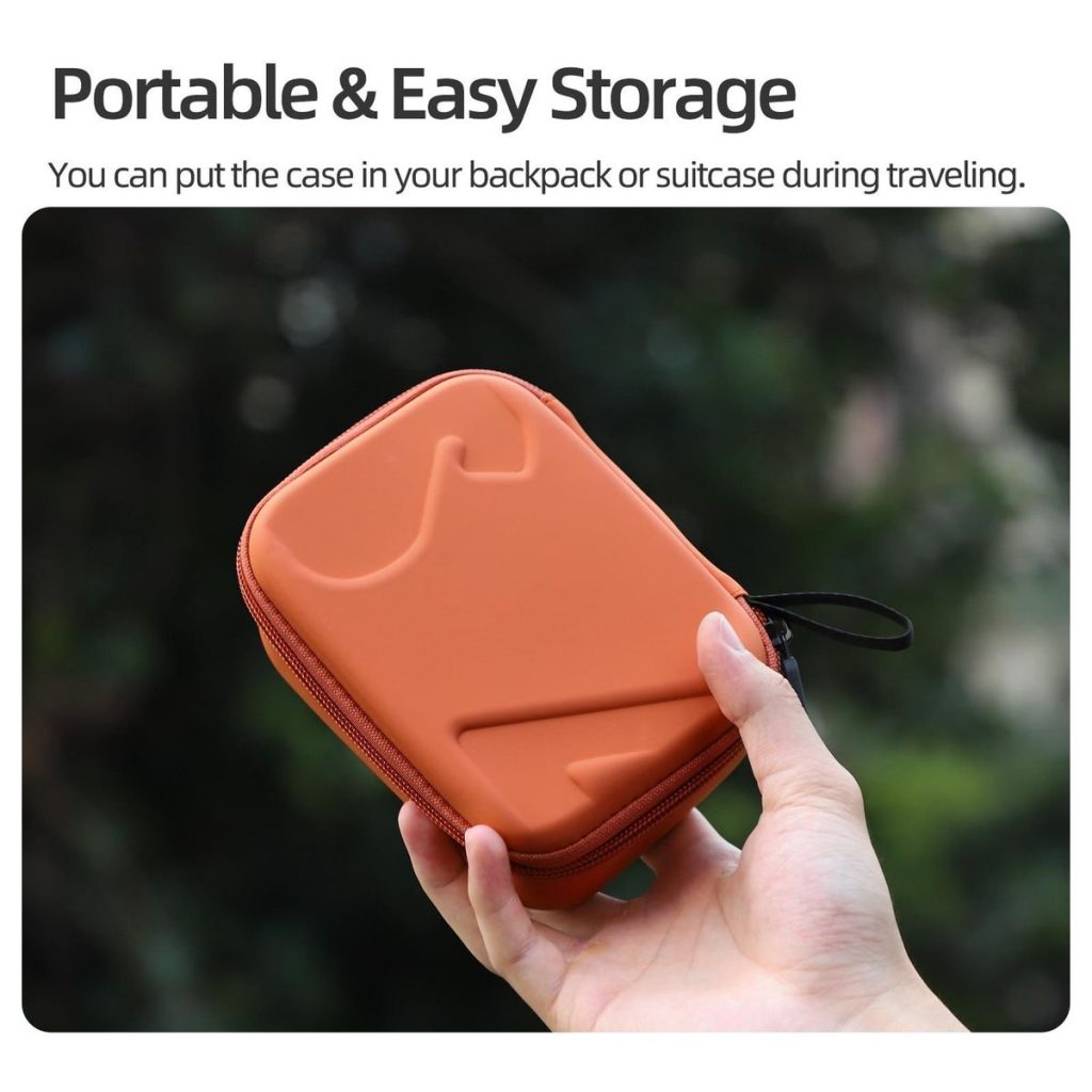 Sunnylife Hardshell Case Compatible With Osmo Action 6/5 Pro /4 /3 (Black)