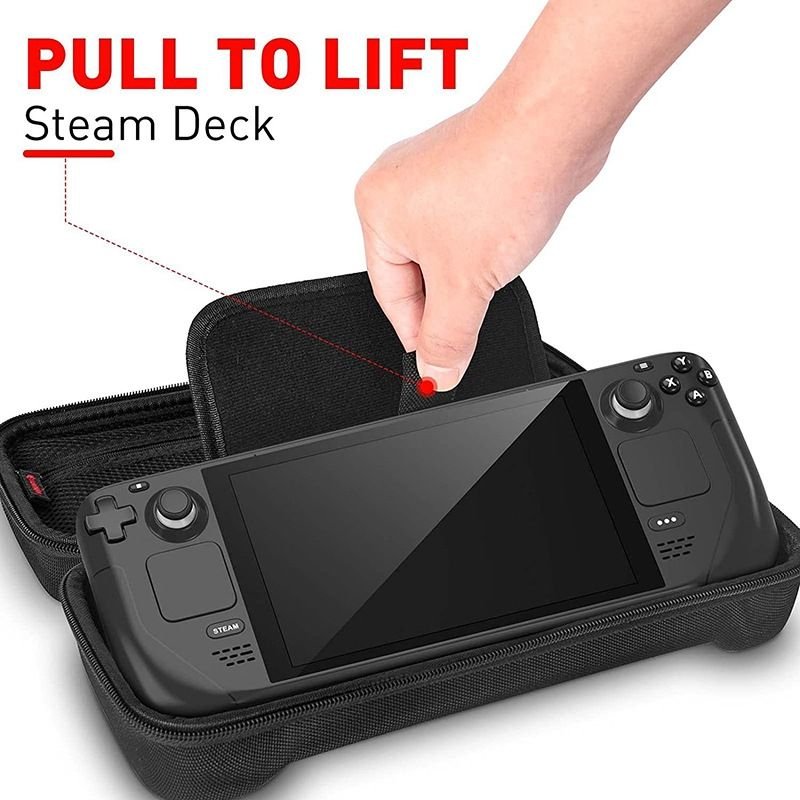 EVA Hard Case for Steam Deck with SD Card Slots & Screen Protection