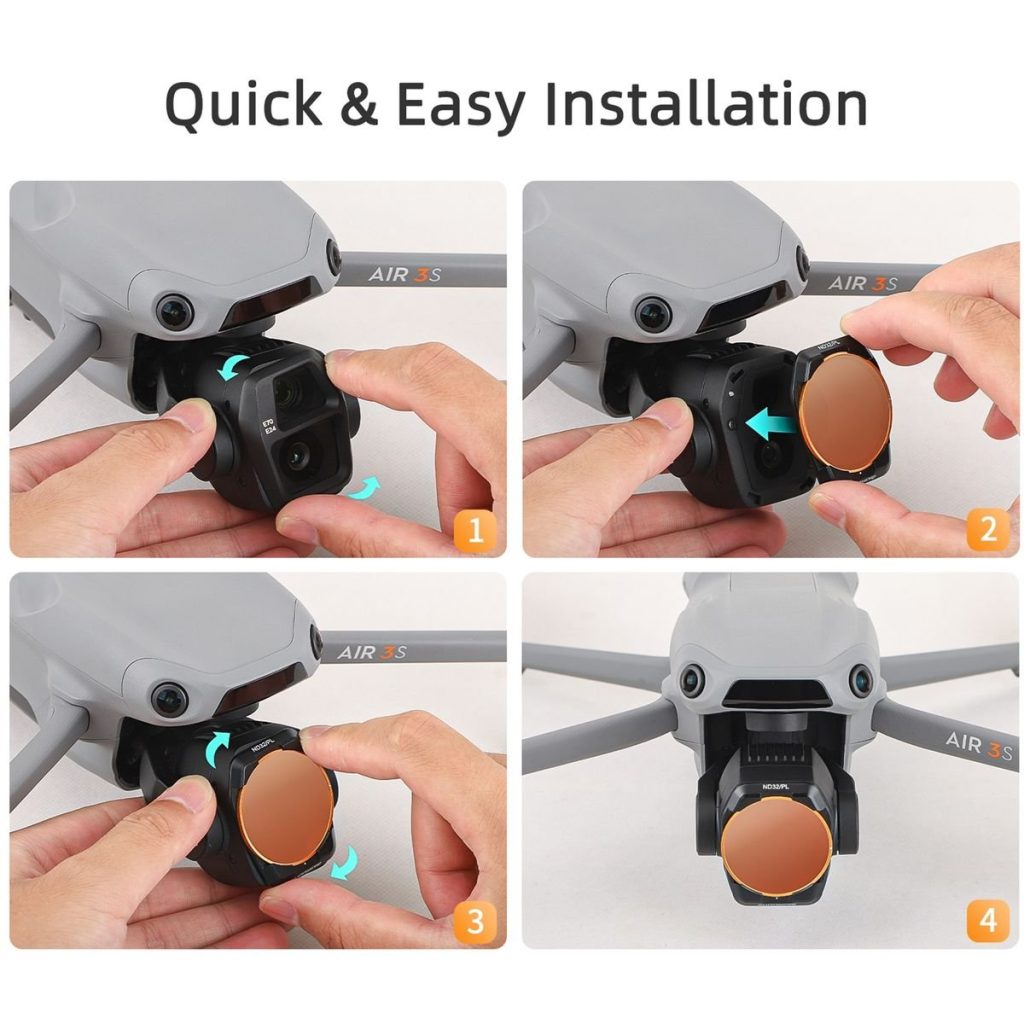 6pc SunnyLife ND Filter Set for DJI Mavic Air 3S