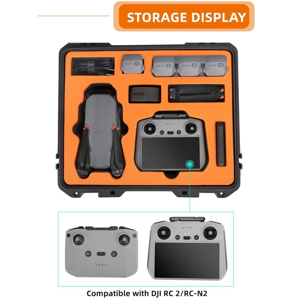 SunnyLife ABS Hard Shell Waterproof Case for DJI Air 3/Air 3S