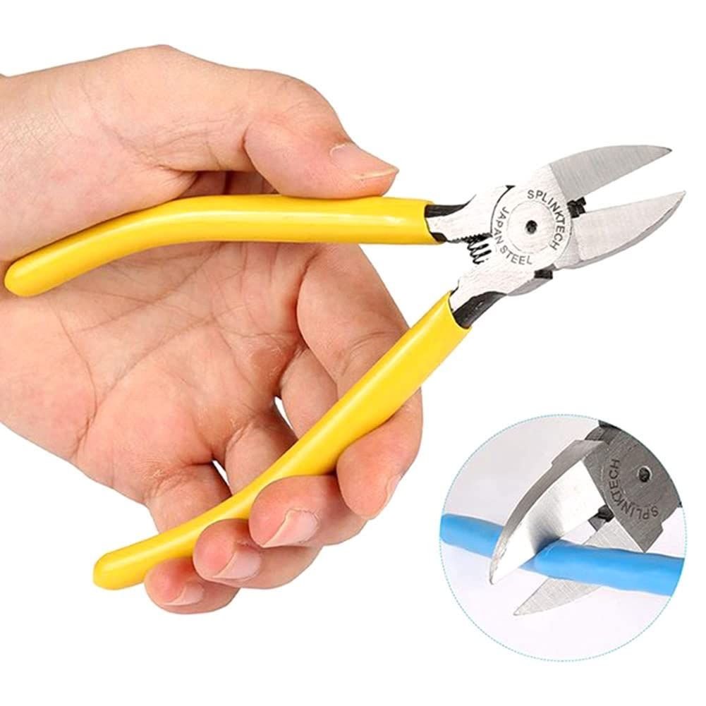 RJ45 Network Crimping Tool Set with Pass-through Crimper & Connectors