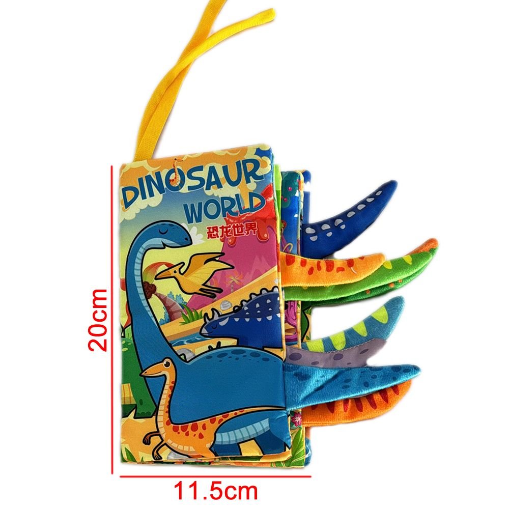 Premium Soft Cloth Baby Book - Dinosaur World - 6 Page