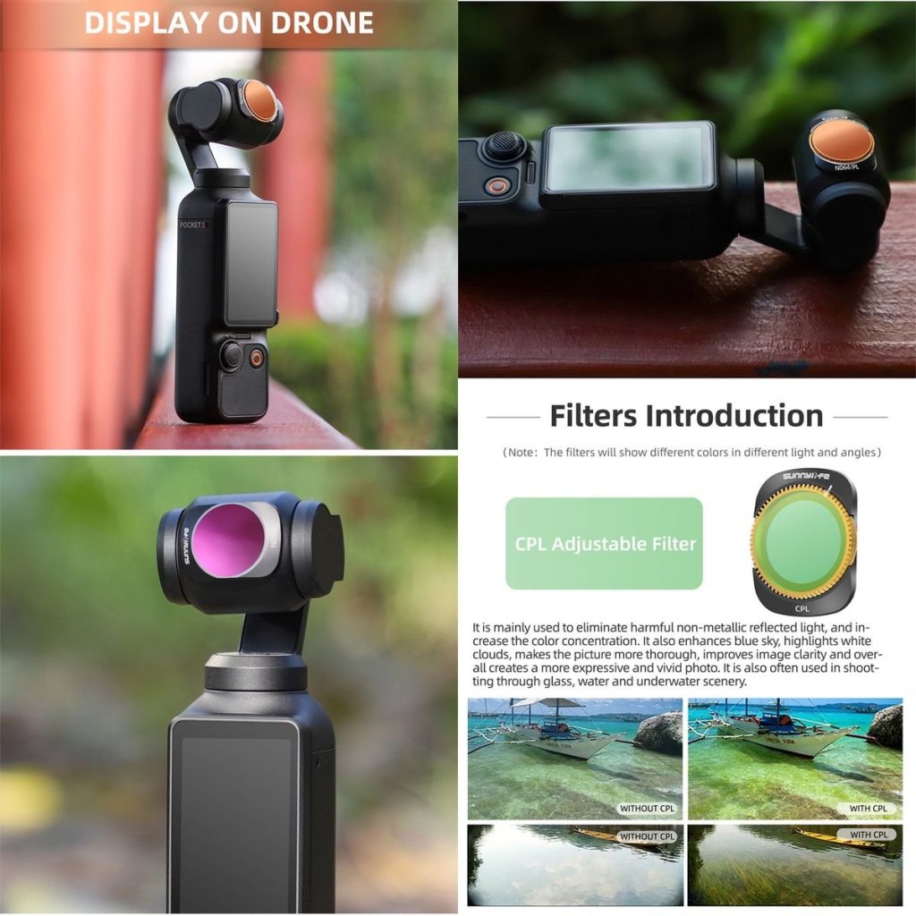 6pc SunnyLife ND Filter Set for DJI Osmo Pocket 3