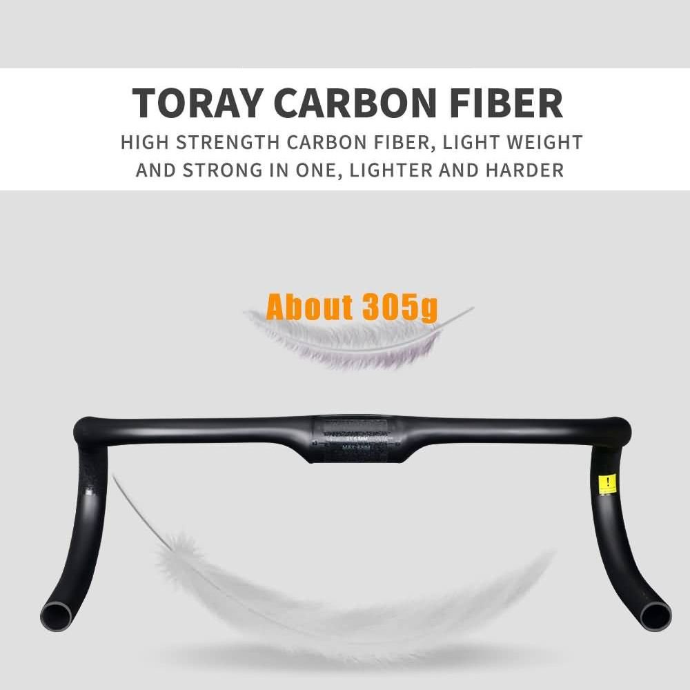 TOSEEK TR1000 Aero Carbon Road Bar - 400mm Wide