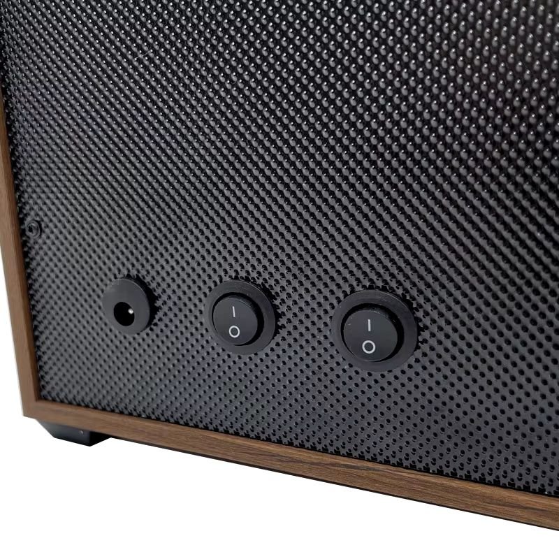 USB Powered Four Watch Winder with Glass Door-LED Backlit (Walnut Finish)