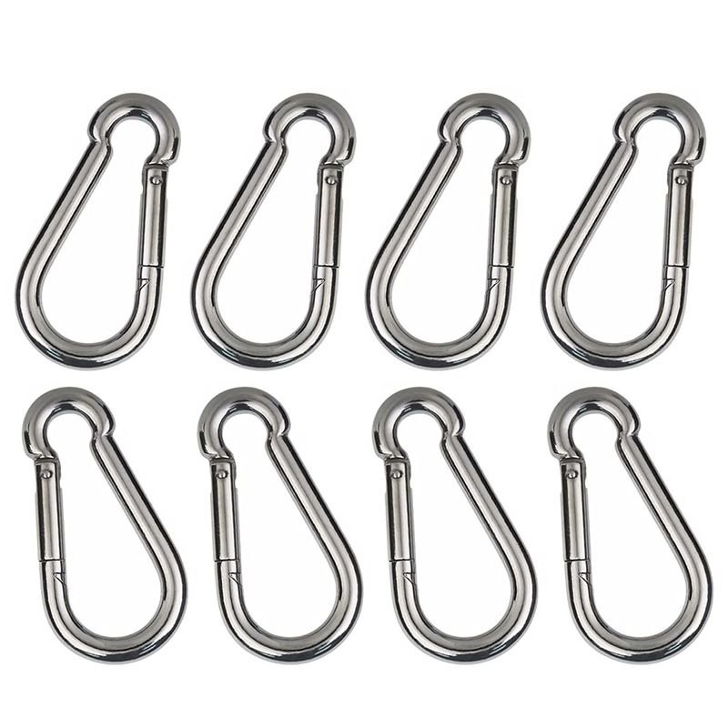 4-Pack Reflective Tie-Down Rope Kit with Shock Springs & Carabiners