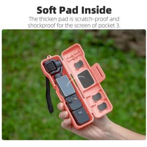 Sunnylife Hard Protective Case for DJI Osmo Pocket 3 - Black (with Lanyard) - Image 5