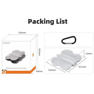 SunnyLife Hard Protective Case for DJI Neo - Black (with Carabiner) - Image 5
