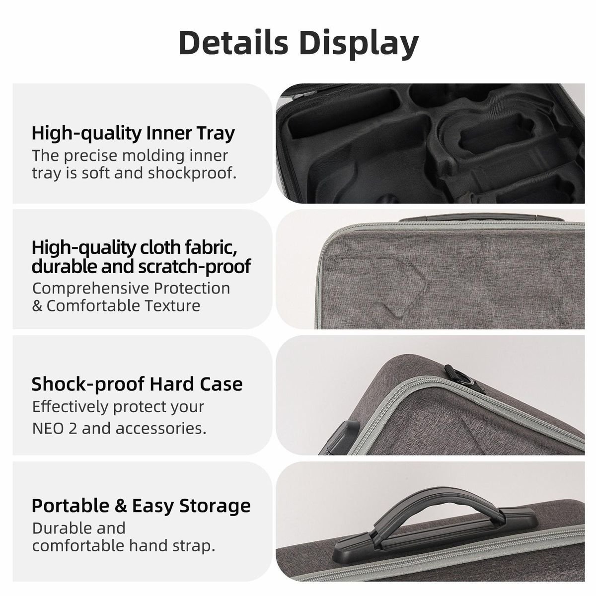 Sunnylife EVA Hardshell Case Compatible With NEO 2 Motion Fly More Combo - Image 5