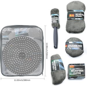 Premium 10-Piece Car Wash Kit with Grit Guard & Storage Bag - Image 5