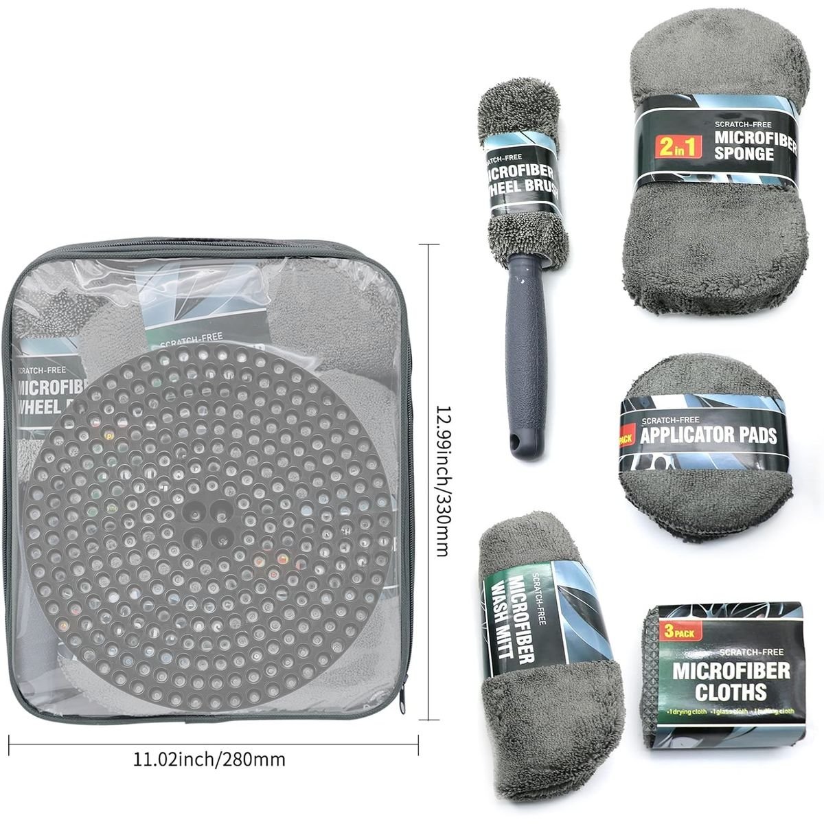 Premium 10-Piece Car Wash Kit with Grit Guard & Storage Bag - Image 5