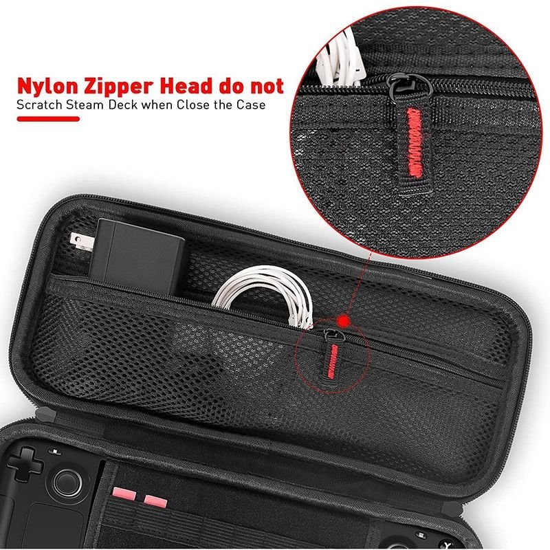 EVA Hard Case for Steam Deck with SD Card Slots & Screen Protection