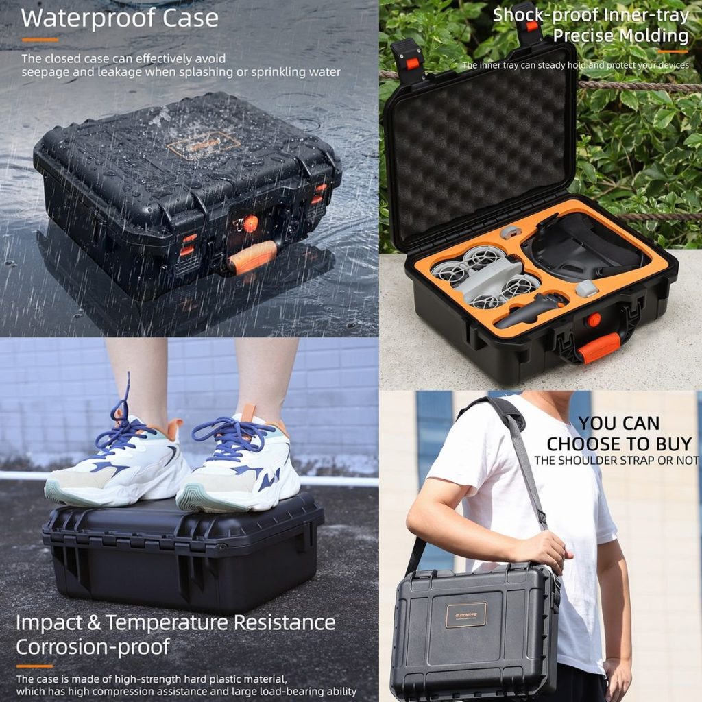 SunnyLife ABS Hard Shell Waterproof Case for DJI NEO Motion Fly More Combo