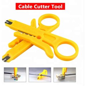 RJ45 Network Crimping Tool Set with Pass-through Crimper & Connectors - Image 5