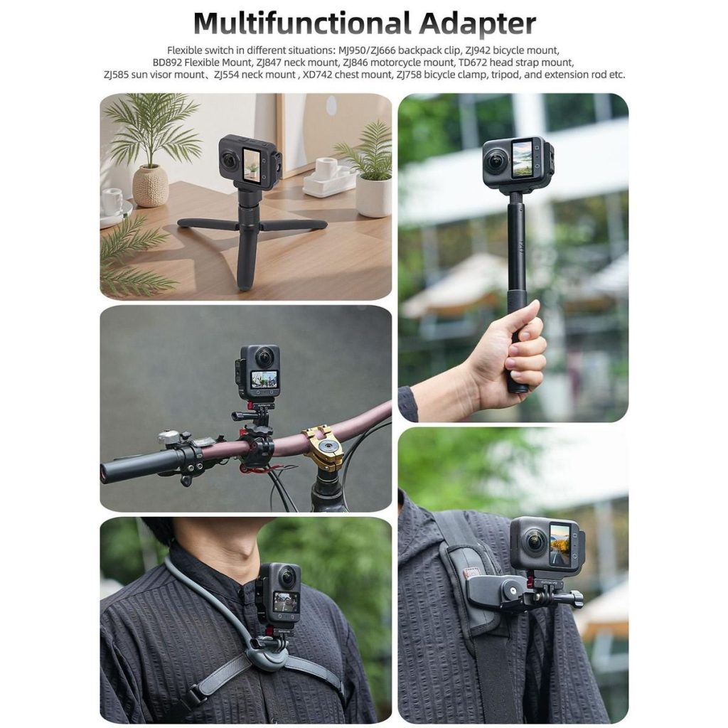 Sunnylife Vertical/Horizontal Mount with Magnetic Adapter for Osmo 360