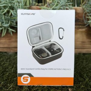 Sunnylife Hard Carry Case for DJI Osmo Action 5/4/3-Black with Carabiner - Image 6