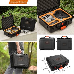 SunnyLife ABS Hard Shell Waterproof Case for DJI NEO Motion Fly More Combo - Image 6