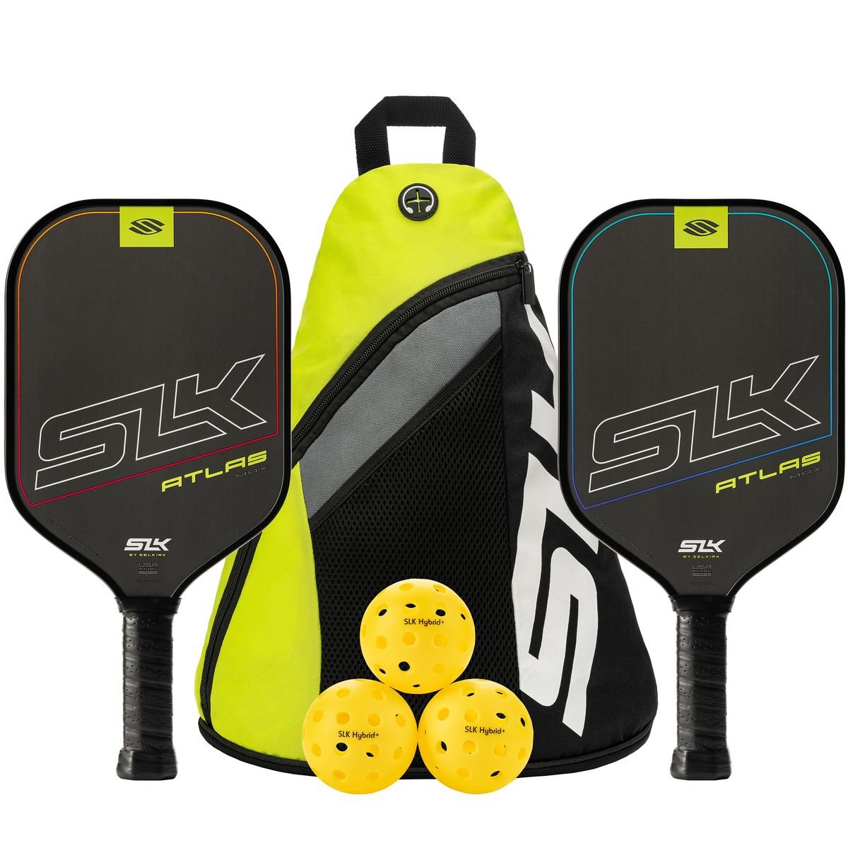 SLK Atlas Max Raw Carbon Pickleball Bundle by Selkirk - Image 6