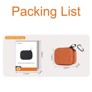 Sunnylife Hardshell Case Compatible With Osmo Action 6/5 Pro /4 /3 (Black) - Image 6
