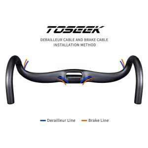 TOSEEK TR1000 Aero Carbon Road Bar - 400mm Wide - Image 6