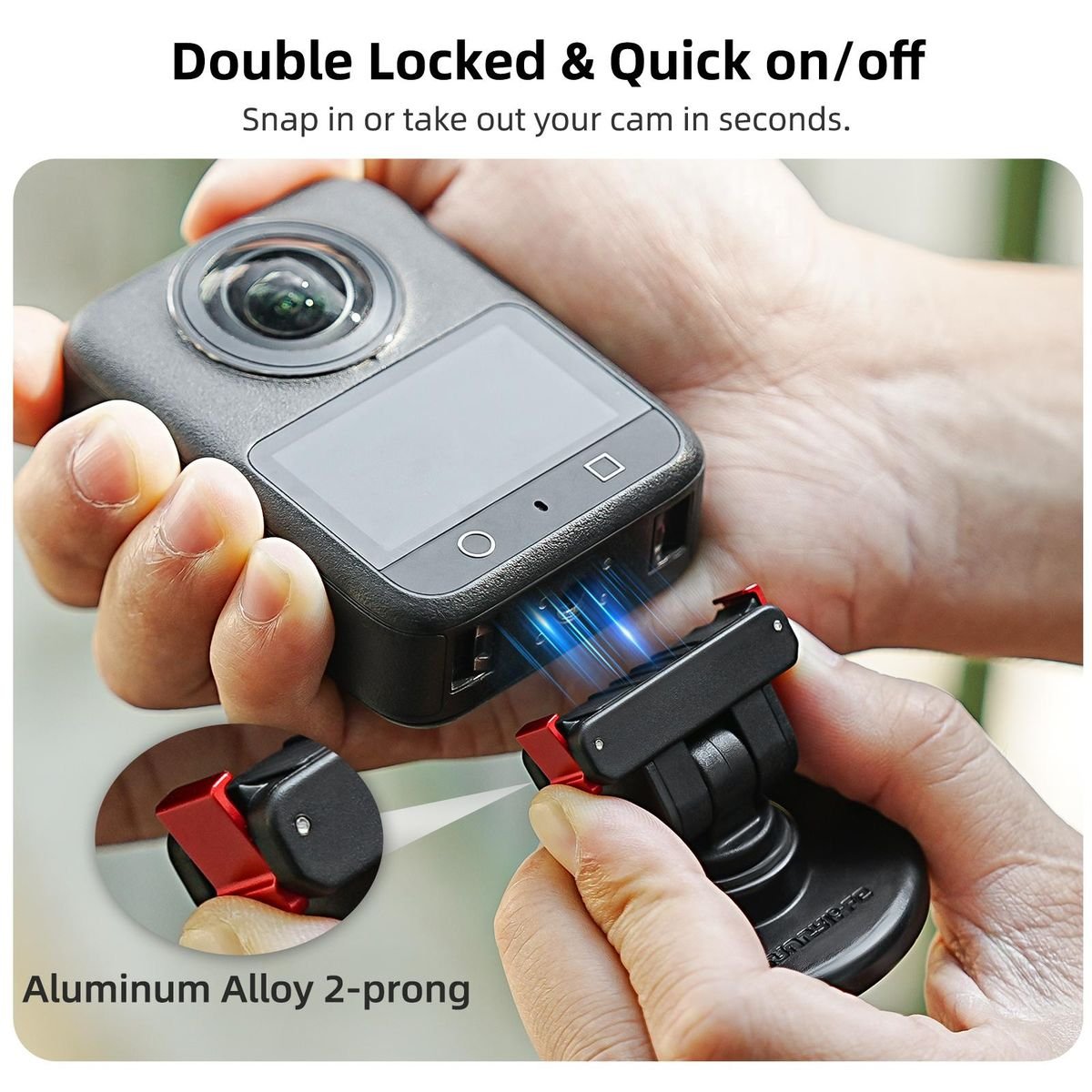 Sunnylife Quick-Release Magnetic Base compatible DJI Osmo 360 / Action 5Pro - Image 7