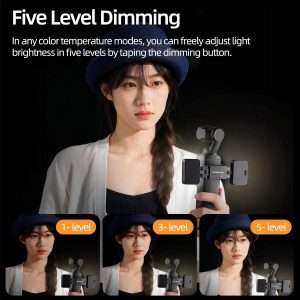 Sunnylife Adjustable Dual Fill Light for DJI Osmo Pocket 3 (Black) - Image 7