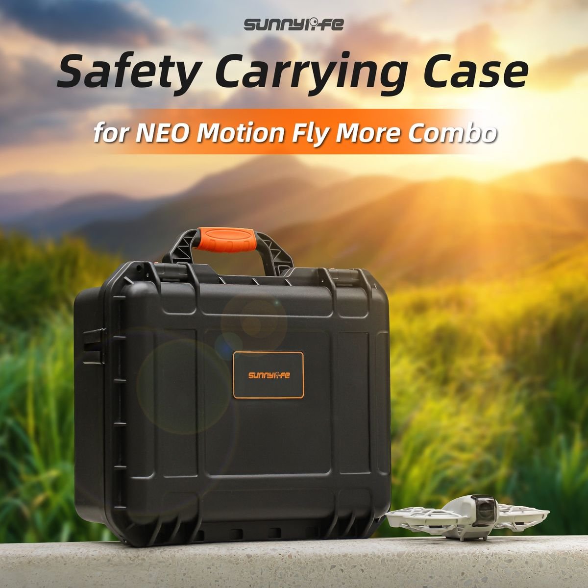 SunnyLife ABS Hard Shell Waterproof Case for DJI NEO Motion Fly More Combo - Image 7