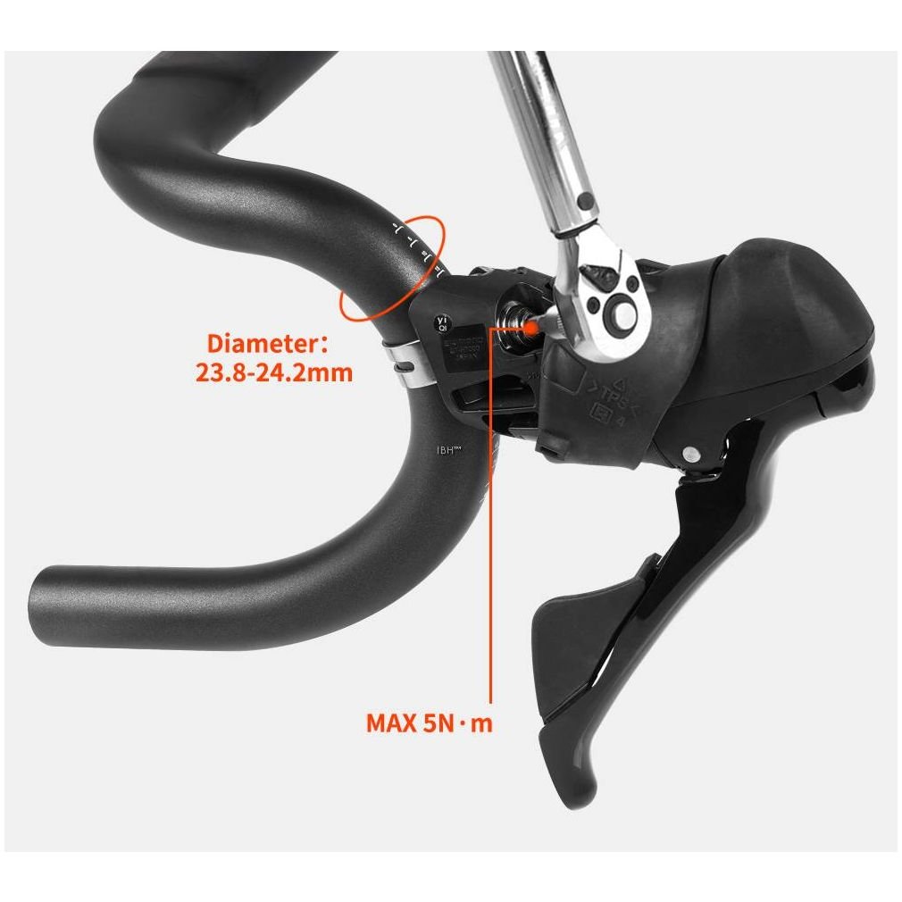 TOSEEK TR2200 Carbon Integrated Road Bar - 420mm Wide - 100mm Stem