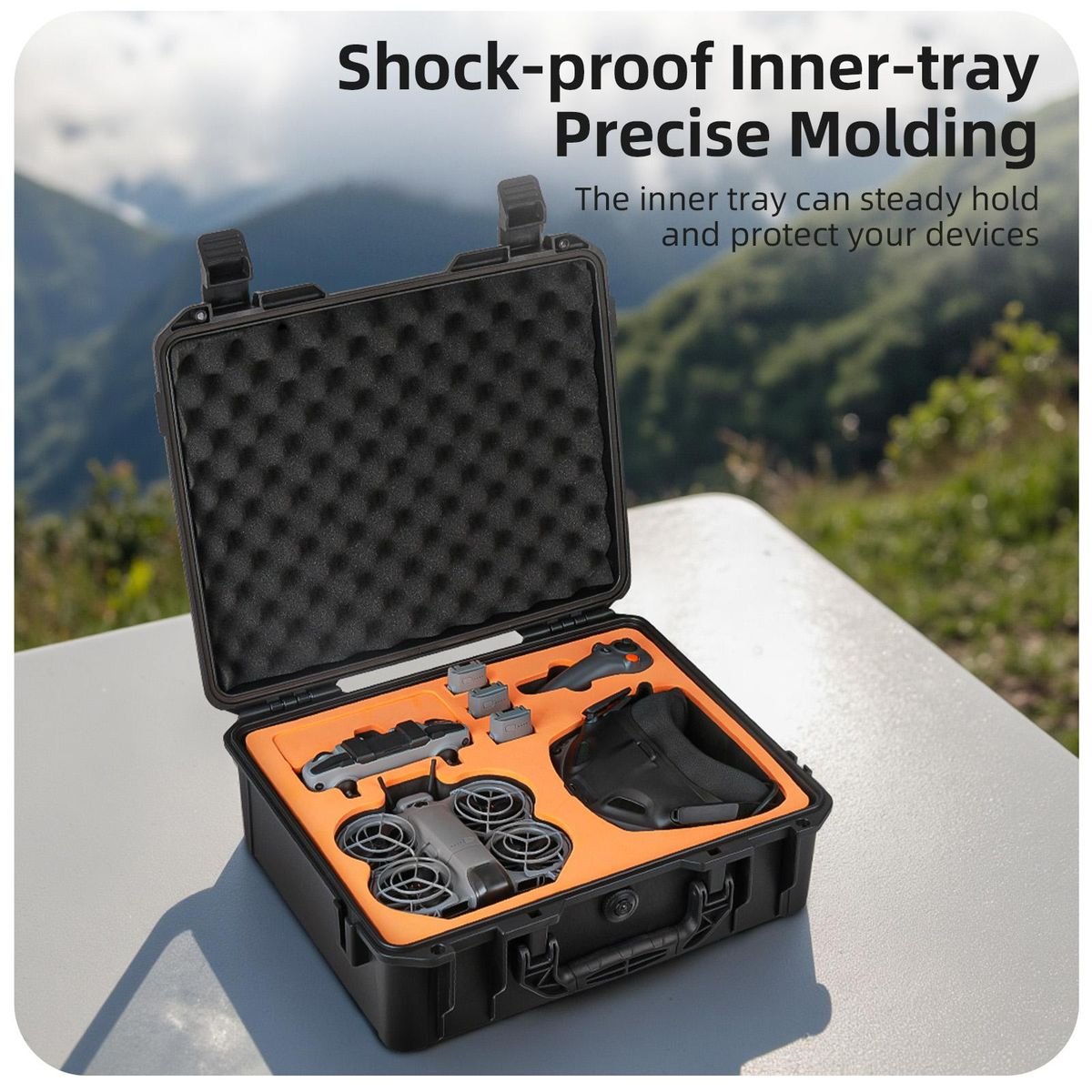 Sunnylife Waterproof ABS Hard Case for DJI NEO 2 Motion Fly More Combo - Image 7