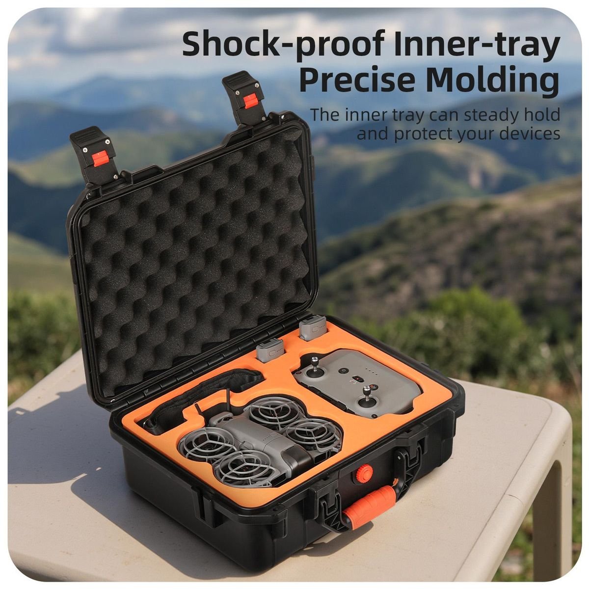 Sunnylife ABS Waterproof Hard Shell Case for DJI NEO 2 Fly More Combo - Image 7