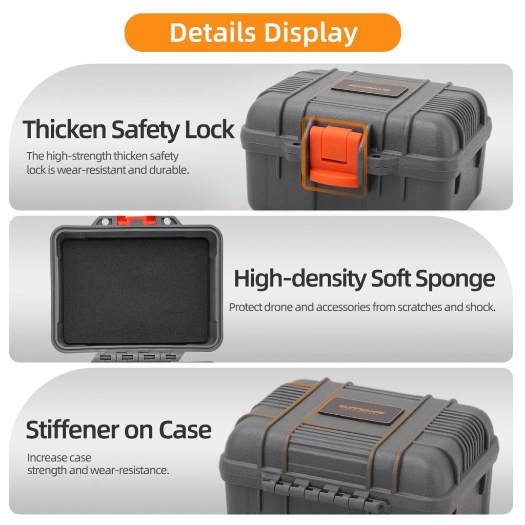 Sunnylife Mini Hard Case for Osmo Action 6 - Waterproof Hard Shell Storage