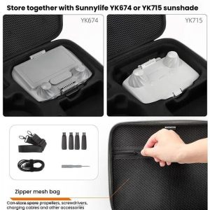 Sunnylife Material Lined EVA Case for DJI Flip (With Shoulder Strap) - Image 9