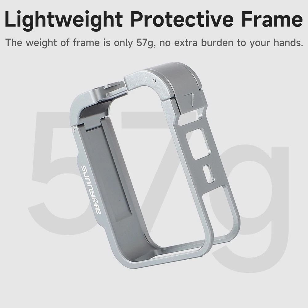 Sunnylife Aluminum Housing with Cold Shoe & Magnetic Mount for Osmo 360