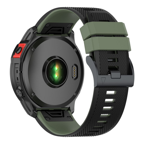 LOBO 26mm Two-Tone Silicone Watch Strap For Garmin
