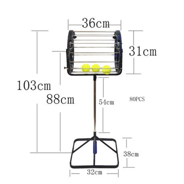 2-In-1 Tennis Ball Mower/Collector & Hopper