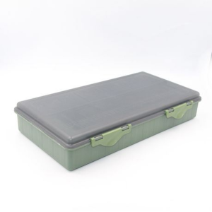 9 Piece Carp Fishing Tackle Box with 2 Rig Holders & 28 Pins - Image 3
