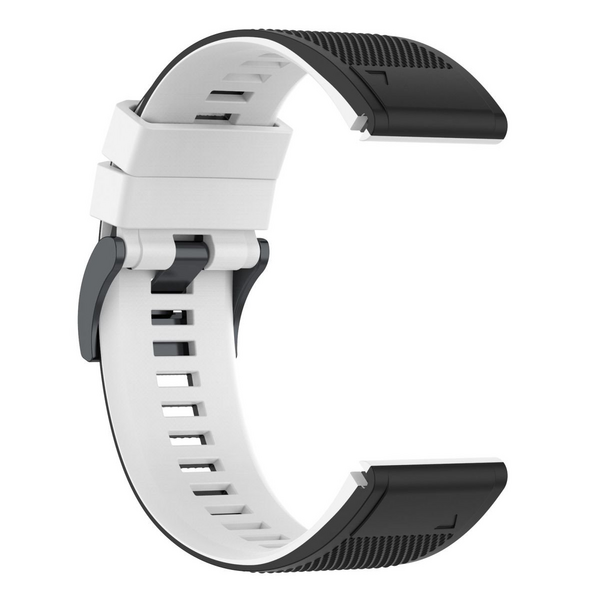LOBO 26mm Two-Tone Silicone Watch Strap For Garmin