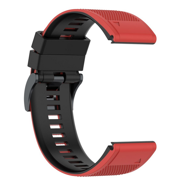 LOBO 26mm Two-Tone Silicone Watch Strap For Garmin