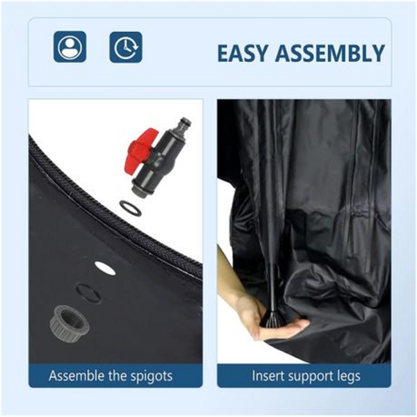 100L Portable Foldable Hydroponic Water Tank