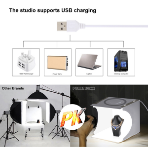 PULUZ 30cm Photo Box with Ring Light (6 Colour Backdrops) - Image 8