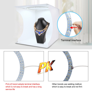 PULUZ 30cm Photo Box with Ring Light (6 Colour Backdrops) - Image 9