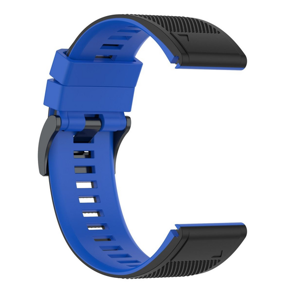 LOBO 26mm Two-Tone Silicone Watch Strap For Garmin