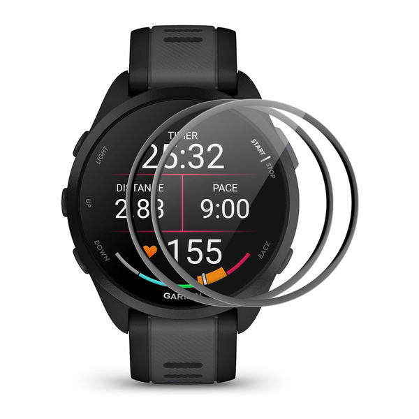 2 PCS WILK Acrylic Screen Protectors with 3D Edge for Garmin Forerunner 165