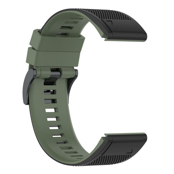 LOBO 26mm Two-Tone Silicone Watch Strap For Garmin