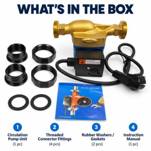 HORIZONREEF RS25/4-180 Hot Water Circulation Pump 72W - 3 Speed - Image 5