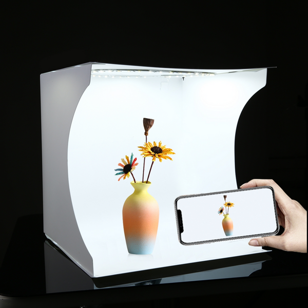 PULUZ 30cm Photo Box with Ring Light (6 Colour Backdrops)