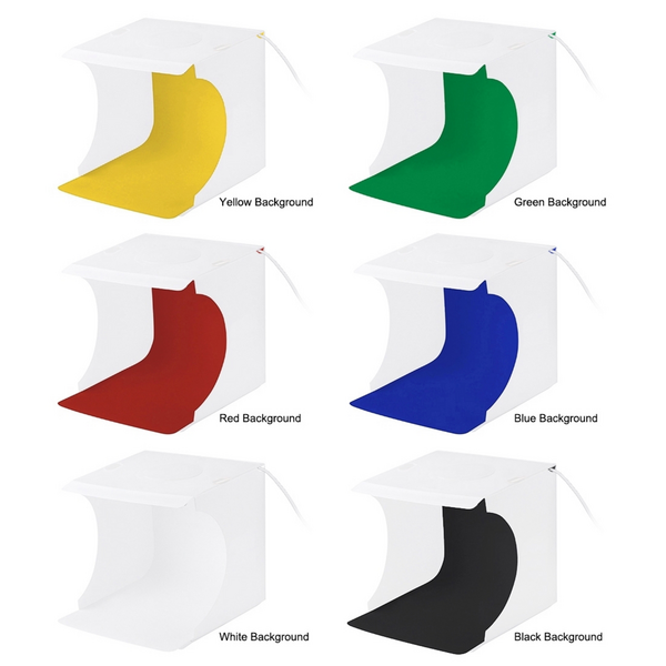 PULUZ 30cm Photo Box with Ring Light (6 Colour Backdrops)